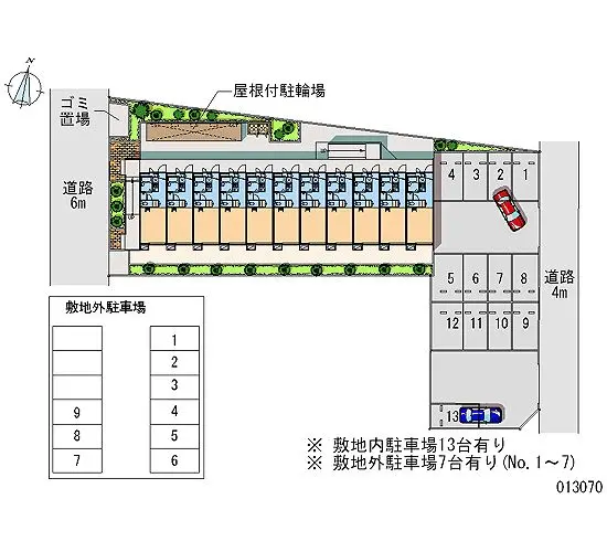 ★手数料０円★久喜市鷲宮５丁目　月極駐車場（LP）